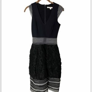 Jonathan Simkhai Black Fit & Flare Dress 0